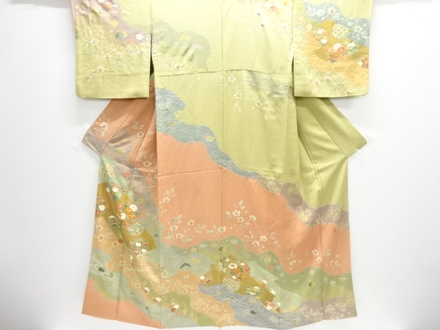Japanese Kimono / Homongi Tsukesake Silk